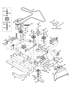 Part Location Diagram of 603-04884-4021 Cub Cadet 48" Deck, Yellow